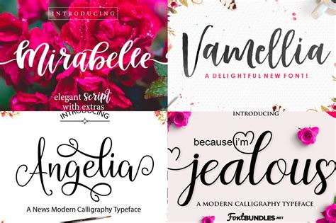 15 Brilliant New Script Fonts - Fancy Romantic Fonts | Inspiks Market