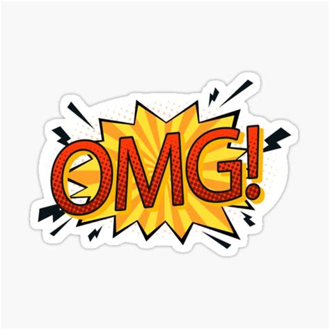 "OMG" Sticker for Sale by bioaime | Redbubble