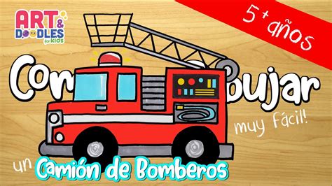 Como Dibujar Un CamiÓn De Bomberos 🚒 Fácil Paso A Paso Para Niños 👧🏽👦