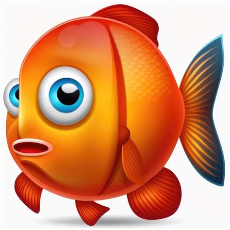 Premium AI Image | expressive emoticon face fish emoji