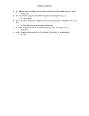 Leadership Module Quiz Pdf Module Leadership Q