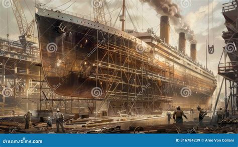 Titanic S Birth Glimpse Into Belfast S Bustling Shipyard History Stock