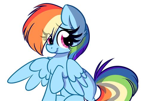 Rainbow Dash Being Pretty By Lbrcloud On Deviantart