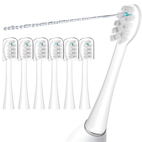 Replacement Flossing Toothbrush Heads with Covers for Waterpik Sonic ...