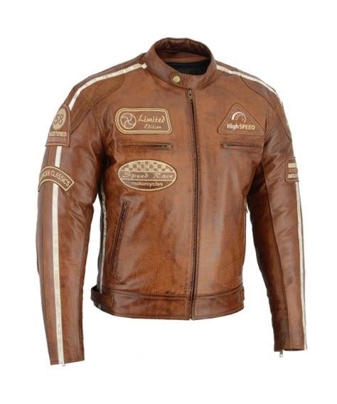 Klassische Vintage Motorradjacke Cocanic Kaufe Jetzt