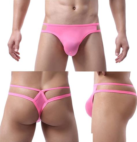 Faringoto Men S Bikini Gay Lingerie Men S Lace Bikini Thong Slip Light