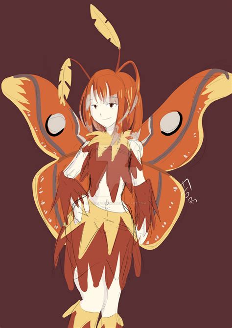 Moth Girl By Floofydogio On Deviantart