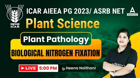 Biological Nitrogen Fixation In Plant Pathology For ICAR AIEEA PG 2023