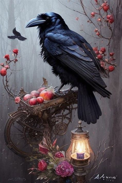 Pin by Алексей on Birds Gothic art prints Dark fantasy art Gothic art