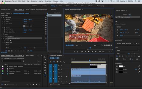 Create Titles With The New Type Tool And Essential Graphics Panel In Premiere Pro Cc 20171