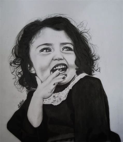 Anahita Charcoal Pencil Portrait Drawing Handmade Realistic Portrait Art Charcoal Art Pencil