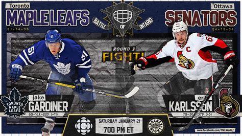 Game#44, Leafs vs Senators Gamecard (BOO Ed)(jan21) : r/leafs