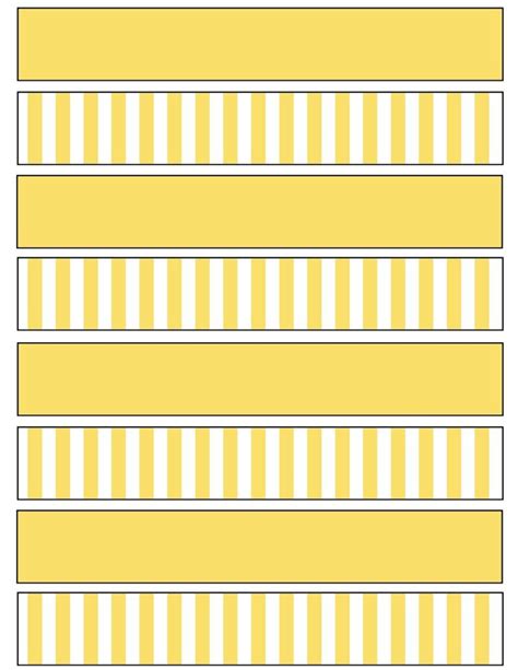 Free Printable Striped Paper Chain