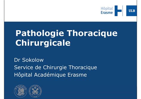 10 Chirurgie Thoracique 2017 Pathologie Thoracique Chirurgicale Dr