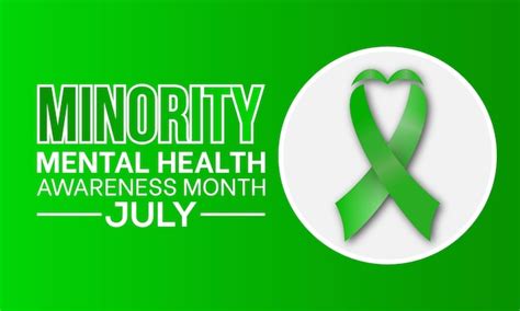 Premium Vector Minority Mental Health Awareness Month Health Awareness Concept Vector Template