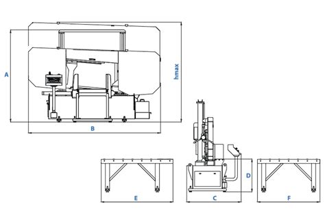 Csm Sc Semi Automatic Double Column Hydraulic Bandsaw Machine