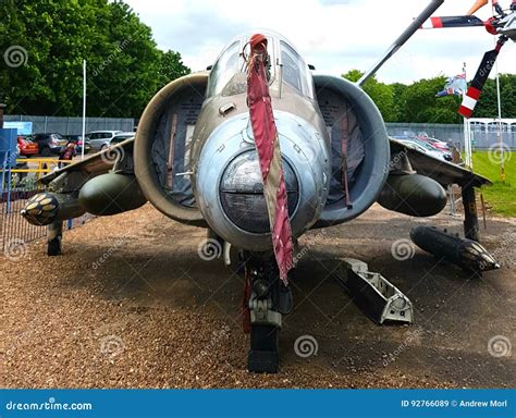 Harrier Jump Jet stock image. Image of harrier, missiles - 92766089