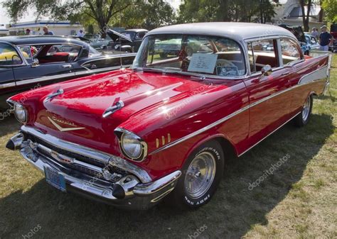 Red 1957 Chevy Bel Air Stock Editorial Photo © Mybaitshop 17398109