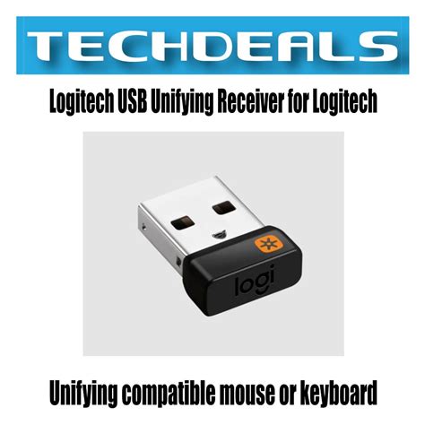 Logitech Usb Unifying Receiver For Logitech Unifying Compatible Mouse Or Keyboard Computers