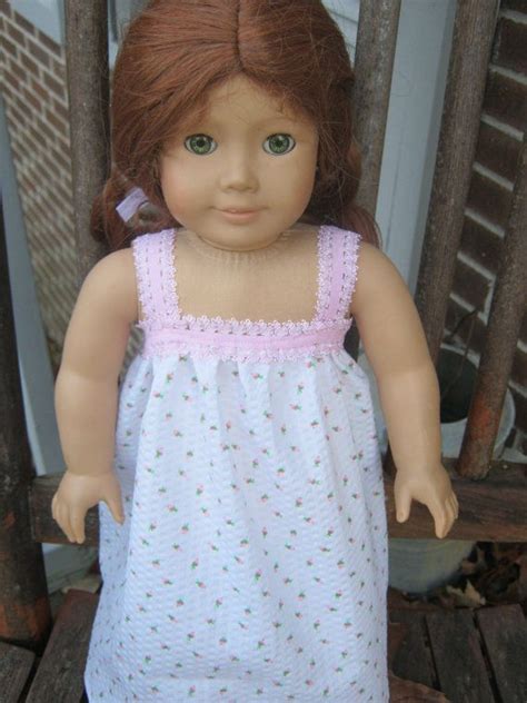 American Girl Nightgown Pink Rosebud Pajamas For 18 Inch Doll Etsy American Girl Doll