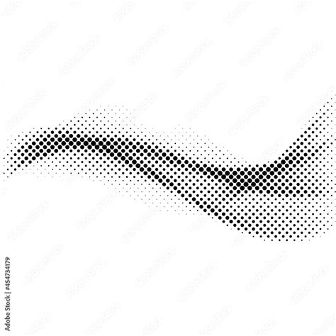 Abstract halftone wave background. Modern gradient halftone pattern ...