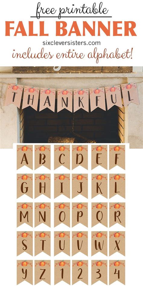 Free Printable Fall Banner Fall Banner Fall Banner Printable Free