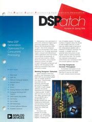 analog devices dspatch number  spring  analog devices