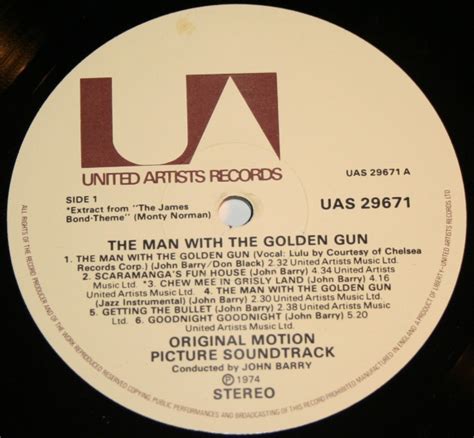 Man With The Golden Gun Soundtrack Lp Little Storping Museum