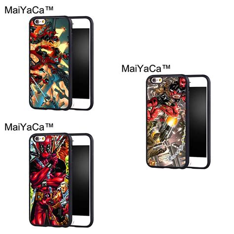 MaiYaCa Deadpool Face superhéroe para iPhone 4S SE 5C 5S 5 6 6S 7 8