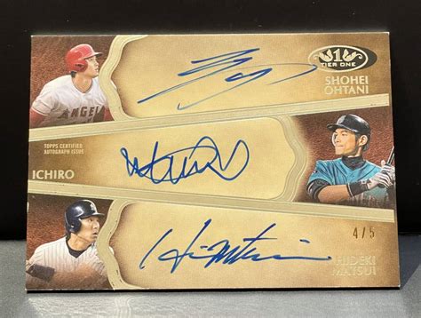 Topps Tier One Triple Auto Shohei