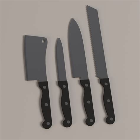 Knives From Subnautica Video Game 3d Model 15 Stl Unknown Free3d