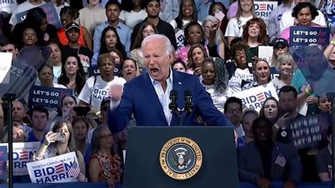 President Biden Shows No Sign of Quitting, Fired Up at Rally