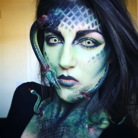 Medusa makeup @tangledandteasedhair halloweenmakeup ...