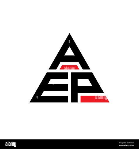 AEP triangle letter logo design with triangle shape. AEP triangle logo ...