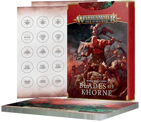 Карти Warhammer Age of Sigmar Warscroll Cards Blades of Khorne