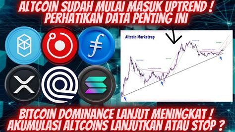 CRYPTO ALTCOINS UPTREND NAMUN BITCOIN DOMINANCE NAIK INI BEBERAPA