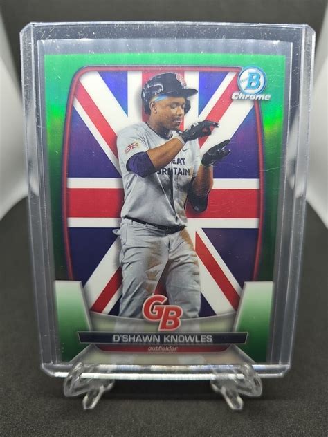 2023 Bowman Chrome Wbc 36 Dshawn Knowles Green Refractor Great