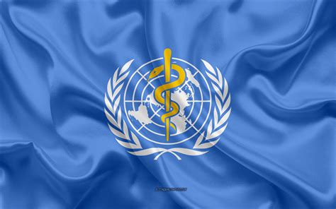 Descargar Fondos De Pantalla La Bandera De La Oms Organización Mundial De La Salud Bandera De