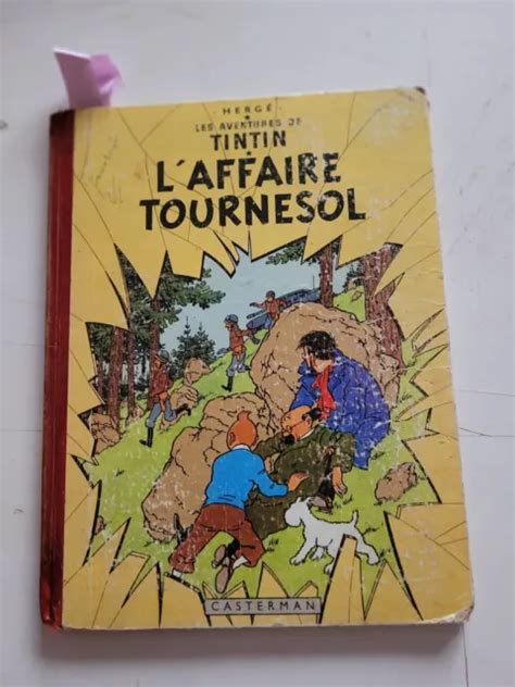 Ancien Album Tintin L Affaire Tournesol Eo Francaise B En