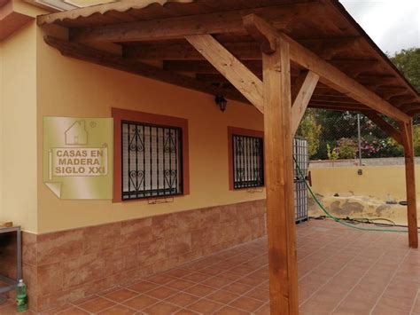 Pérgola Adosada A Pared Casas Naturales