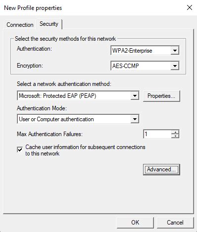 GPO WLAN WiFi PEAP NACVIEW Documentation