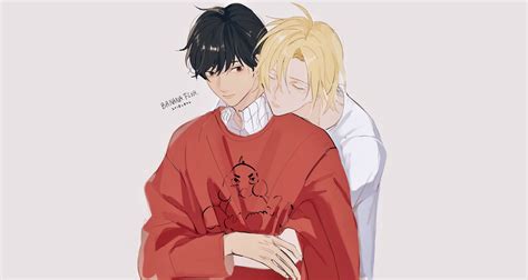 Download Banana Fish Ash Eiji Sweet Moments Wallpaper | Wallpapers.com