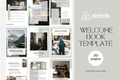 Airbnb Welcome Book Template | Magazine Templates ~ Creative Market