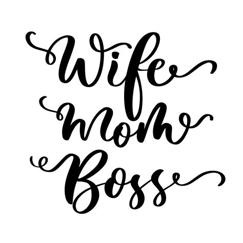 Wife Mom Boss Vinyl Decal Bumper Sticker Inspirational Sticker Paper