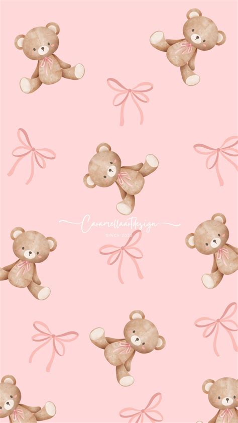 Pink Teddy Bear Wallpaper Phone Follow IG Yuliacaramella Teddy Bear