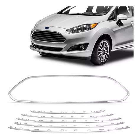 Kit Friso Moldura Grade New Fiesta Hatch Cromado