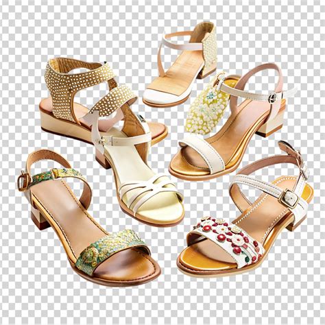 Premium PSD | A group of high heels in different colors and styles on ...