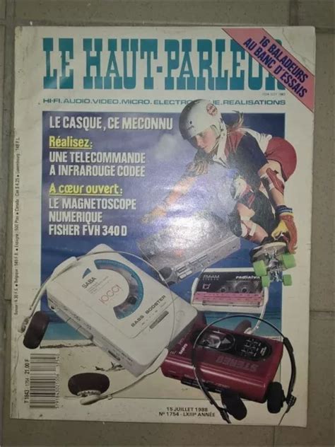 MAGAZINE REVUE ÉLECTRONIQUE Le Haut parleur n1754 juillet 1988