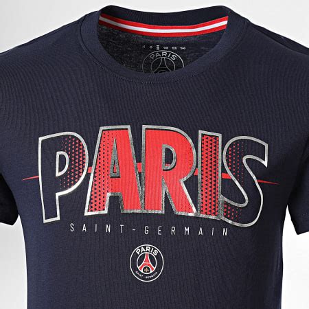 PSG Tee Shirt Enfant Paris Saint Germain P15389C Bleu Marine