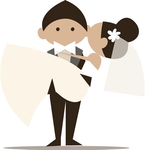 Novios Boda Png Cartoon Bride And Groom Invitation Free Transparent